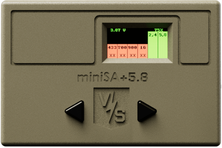 Індикатор роботи РЕБ MiniSA v2 (433, 700, 900, 1000 МГц + 2.4 + 5.8 ГГц)